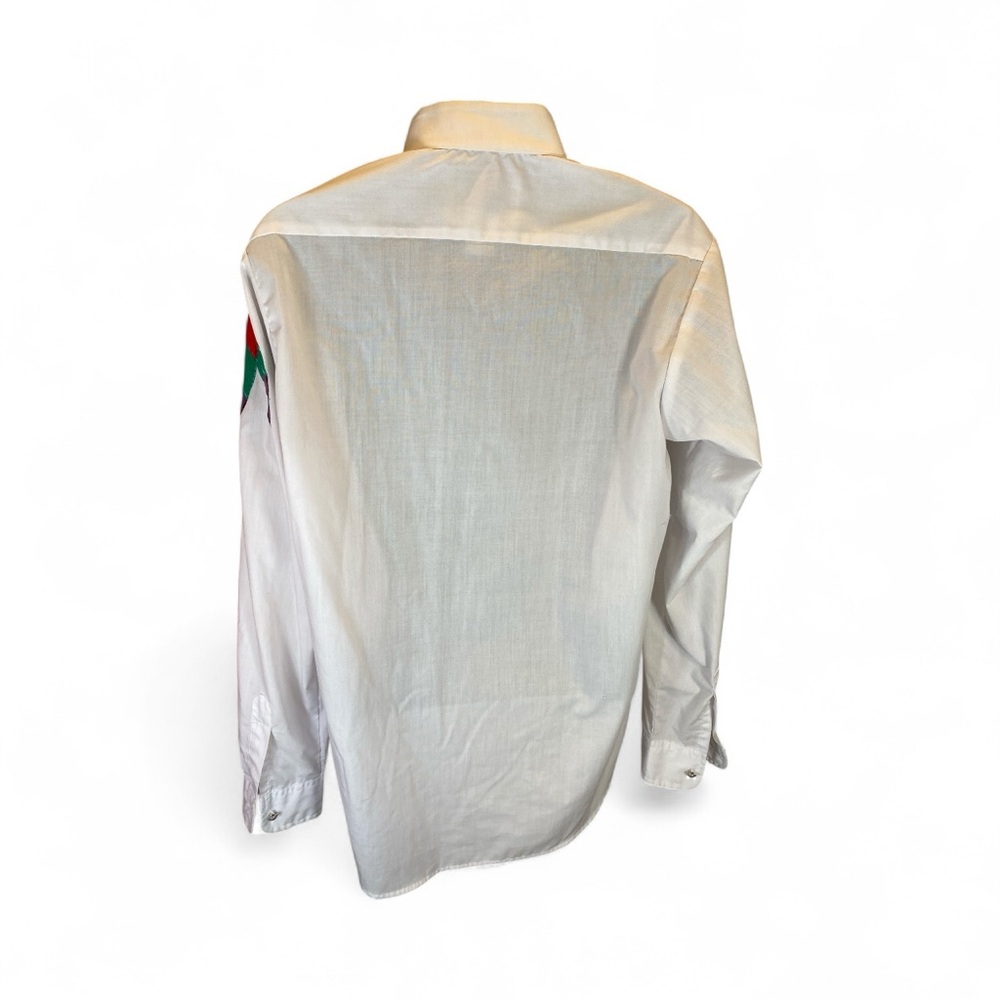 Vintage Wrangler Authentic Western Pearl Snap Shirt Rare L Embroidered Southwest - Picture 8 of 9